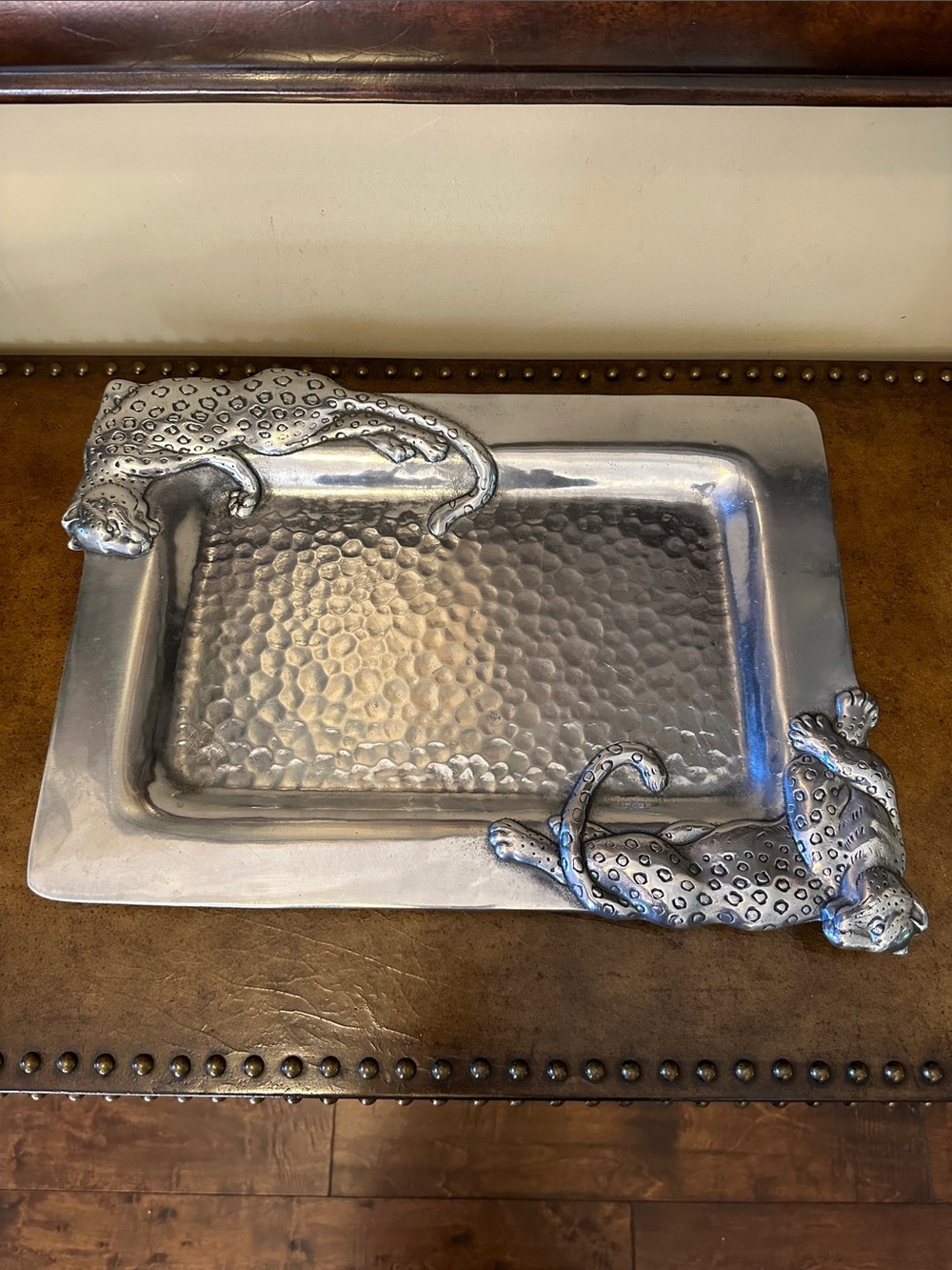 Arthur Court Safari Collection Jaguar Tray 2000 (SIGNED)